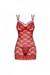 Nuisette rouge 860-CHE-3 - OBSESSIVE - S/M - Love Shop Avenue
