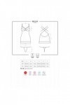 Nuisette rouge 860-CHE-3 - OBSESSIVE - L/XL - Love Shop Avenue