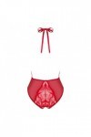 BODY OUVERT ROUGE DAGMARIE TEDDY - OBSESSIVE - XS/S
