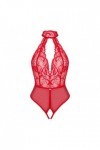 Body ouvert rouge dagmarie teddy - OBSESSIVE - M/L - Love Shop Avenue