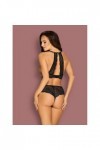 Ensemble de lingerie ouvert 2 pièces noir pearlove set - M/L