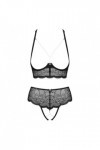 Ensemble de lingerie ouvert 2 pièces noir pearlove set - M/L
