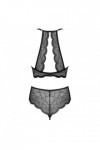 Ensemble de lingerie ouvert 2 pièces noir pearlove set - M/L