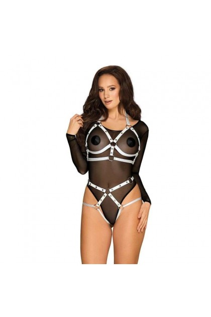 Harnais string blanc a758 bottom harness - OBSESSIVE - XL/XXL
