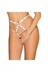 Harnais string blanc a758 bottom harness - OBSESSIVE - XL/XXL