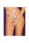 Harnais string blanc a758 bottom harness - OBSESSIVE - XL/XXL