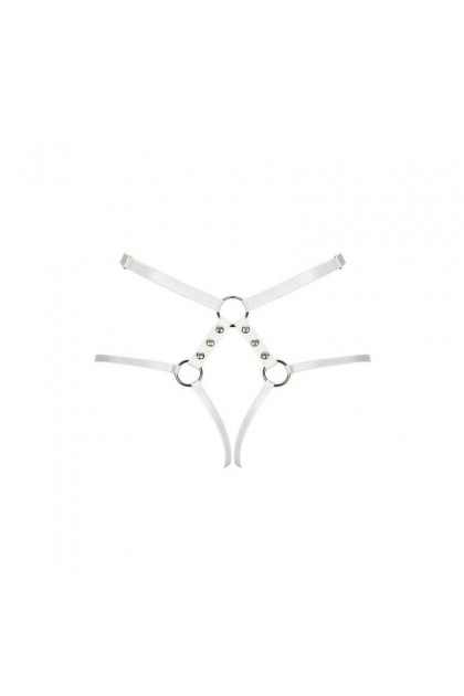 Harnais string blanc a758 bottom harness - OBSESSIVE - XL/XXL