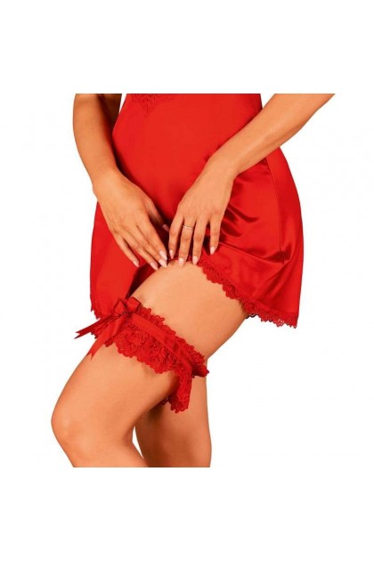 Jarretière rouge amor cherris garter - OBSESSIVE - O/S