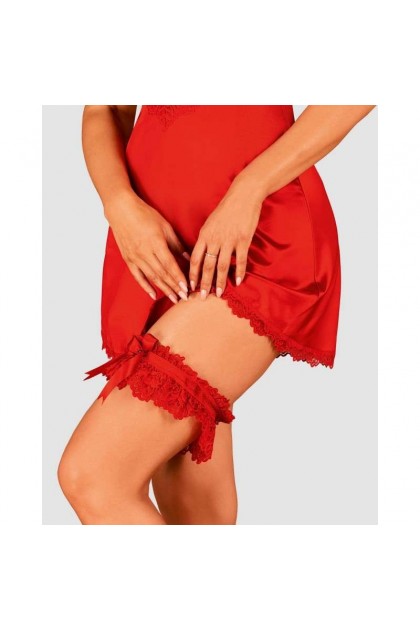 Jarretière rouge amor cherris garter - OBSESSIVE - O/S