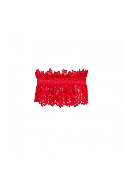 Jarretière rouge amor cherris garter - OBSESSIVE - O/S