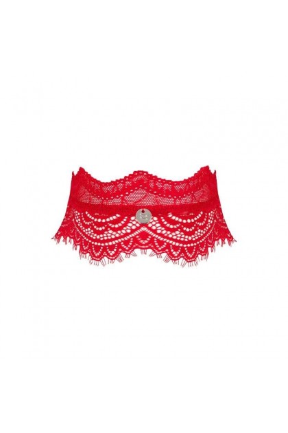 Tour de cou rouge bergamore choker - O/S - Love Shop Avenue