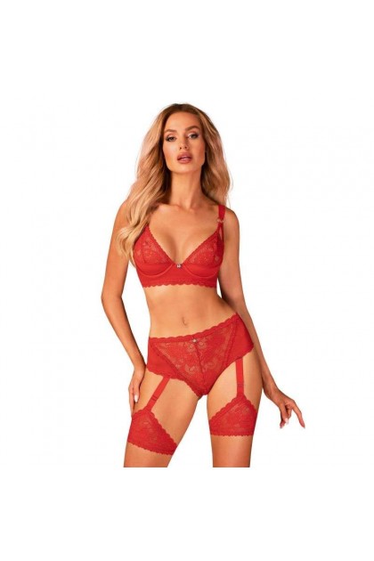 Soutien-GORGE ROUGE BELOVYA - OBSESSIVE - XS/S - Love Shop Avenue