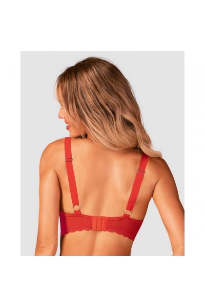 Soutien-GORGE ROUGE BELOVYA - OBSESSIVE - XS/S - Love Shop Avenue