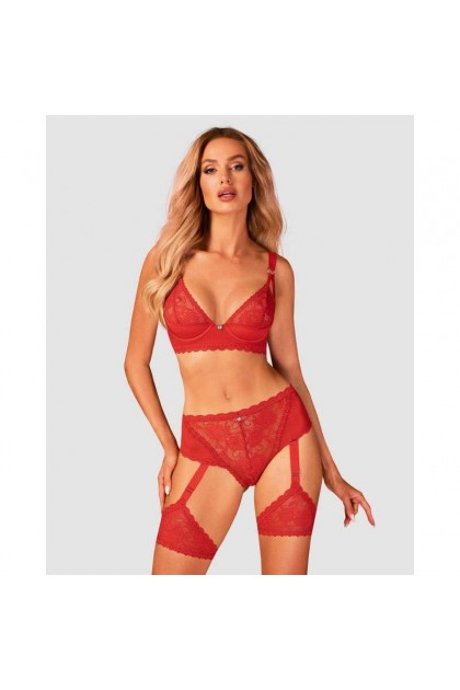 Soutien-GORGE ROUGE BELOVYA - OBSESSIVE - XS/S - Love Shop Avenue