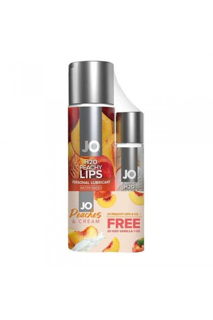 Lubrifiant h2o pêche 120 ml + lubrifiant h2o vanille 30 ml en cadeau