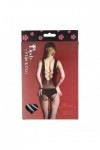 Bodystocking noir 7041 - RIMES - S/M/L - Love Shop Avenue