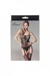 Bodystocking noir 7125 - RIMES - S/M/L - Love Shop Avenue