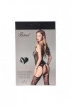 Bodystocking noir 7125 - RIMES - S/M/L - Love Shop Avenue