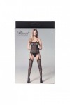 Bodystocking noir 7128 - RIMES - S/M/L - Love Shop Avenue