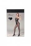 Bodystocking noir 7132 - RIMES - S/M/L - Love Shop Avenue