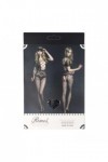 Bodystocking noir 7018 - RIMES - S/M/L - Love Shop Avenue