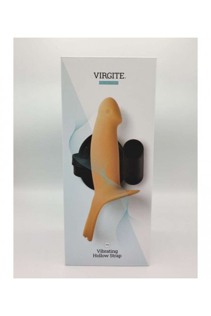 Gode ceinture creux vibrant avec harnais taille l - CHAIR