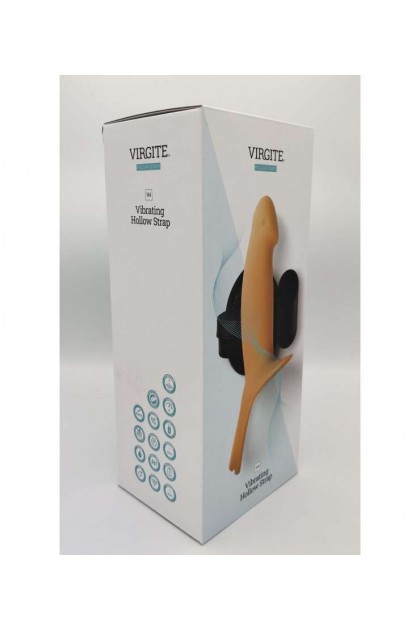 Gode ceinture creux vibrant avec harnais taille l - CHAIR