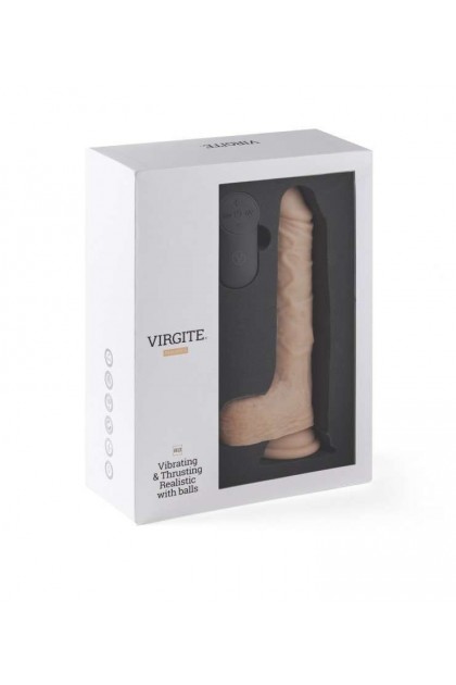 GODE RÉALISTE VIBRANT AVEC EFFET VA ET VIENT À VENTOUSE R13