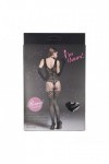 BODYSTOCKING NOIR 7107 - RIMES - S/M/L