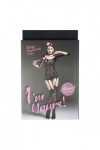 BODYSTOCKING NOIR 7109 - RIMES - S/M/L