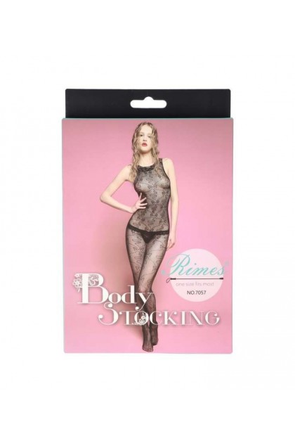 BODYSTOCKING NOIR 7057 - RIMES - S/M/L