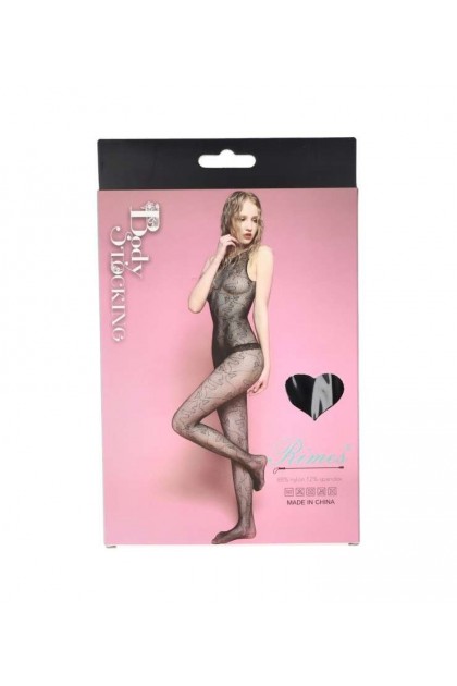 BODYSTOCKING NOIR 7057 - RIMES - S/M/L