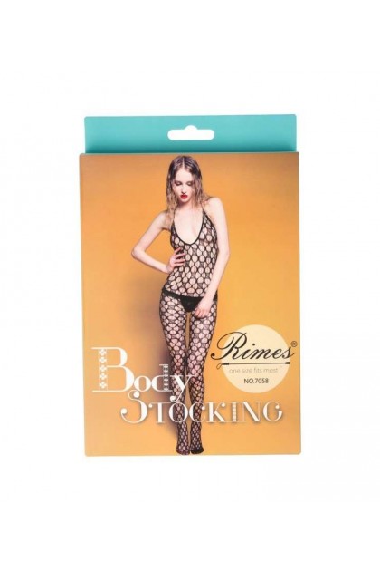 BODYSTOCKING NOIR 7058 - RIMES - S/M/L