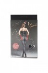 BODYSTOCKING NOIR 7090 - RIMES - S/M/L