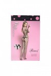 Bodystocking noir 7048 - RIMES - S/M/L - Love Shop Avenue