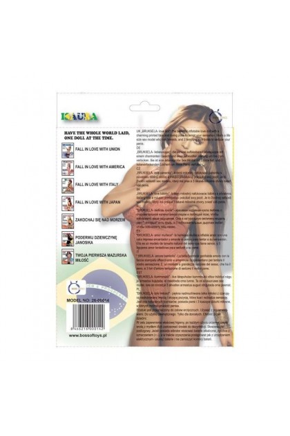 Poupée gonflable bresilienne avec 3 trous et vrai visage 3d - ISAURA
