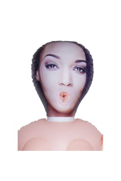 Poupée gonflable bresilienne avec 3 trous et vrai visage 3d - ISAURA