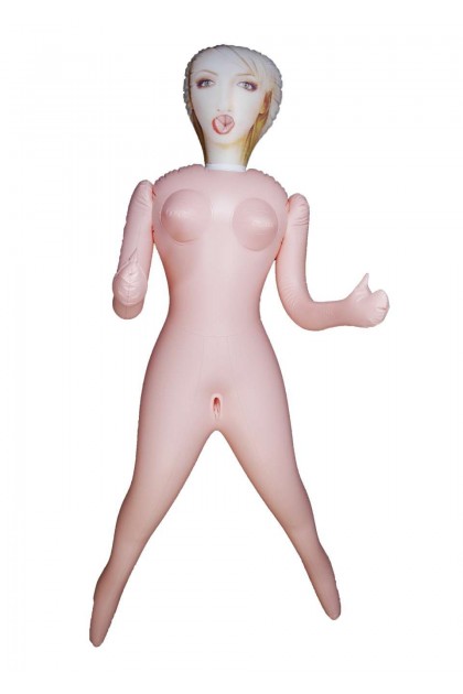 Poupée gonflable européenne avec 3 trous et vrai visage 3d - BRUKSEL