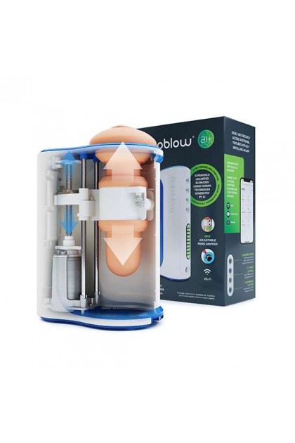 MASTURBATEUR AUTOMATIQUE AUTOBLOW 2+XT AI+ MACHINE-MODÈLE TRANSPARENT