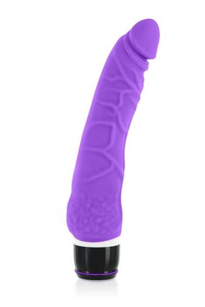 Gode realiste vibrant silicone violet 20cm - Love Shop Avenue