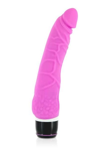 Gode realiste vibrant silicone rose 20,8cm - Love Shop Avenue