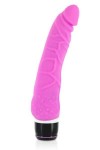 GODE REALISTE VIBRANT SILICONE ROSE 20,8CM