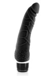 Gode realiste vibrant silicone noir 20,8cm - Love Shop Avenue