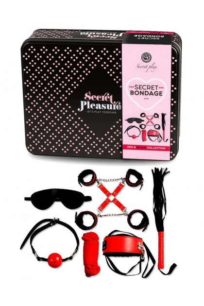 COFFRET SECRET BONDAGE ROUGE ET NOIR