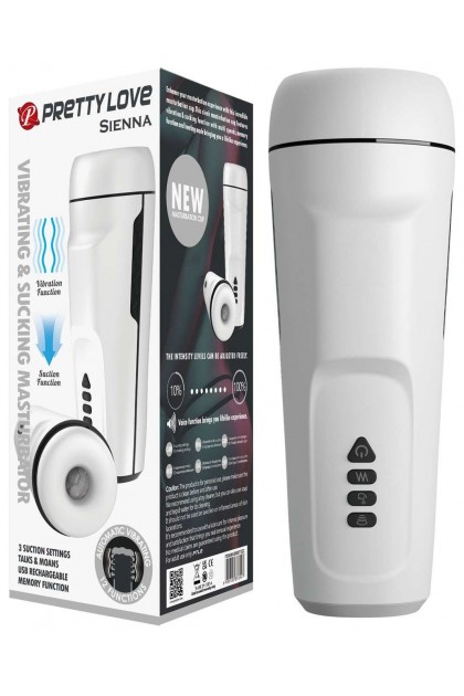 Masturbateur usb vibrant et aspirant sienna - Love Shop Avenue