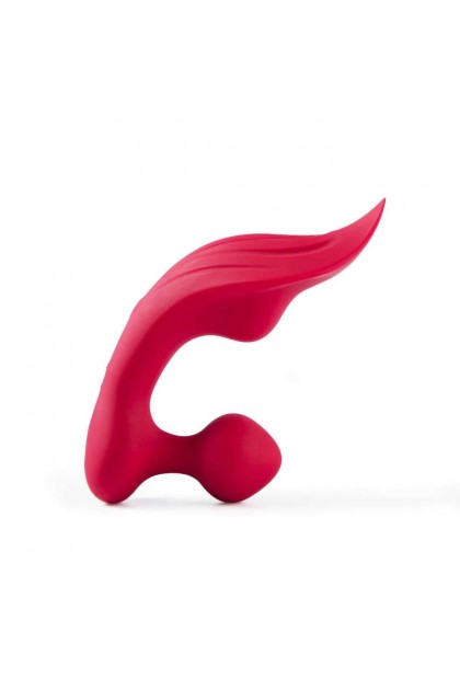 Vibromasseur double clitoris et  anal lamia rouge - Love Shop Avenue