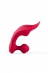 Vibromasseur double clitoris et  anal lamia rouge - Love Shop Avenue