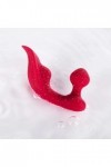 Vibromasseur double clitoris et  anal lamia rouge - Love Shop Avenue