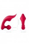 Vibromasseur double clitoris et  anal lamia rouge - Love Shop Avenue