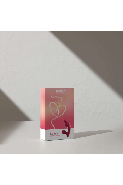 Vibromasseur double clitoris et  anal lamia rouge - Love Shop Avenue